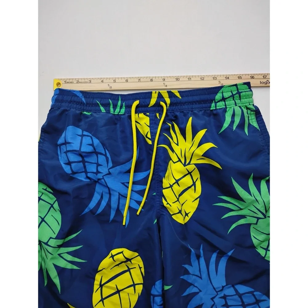Polo Ralph Lauren Swim trunks M Drawstring Lined Pineapple Print Board Shorts